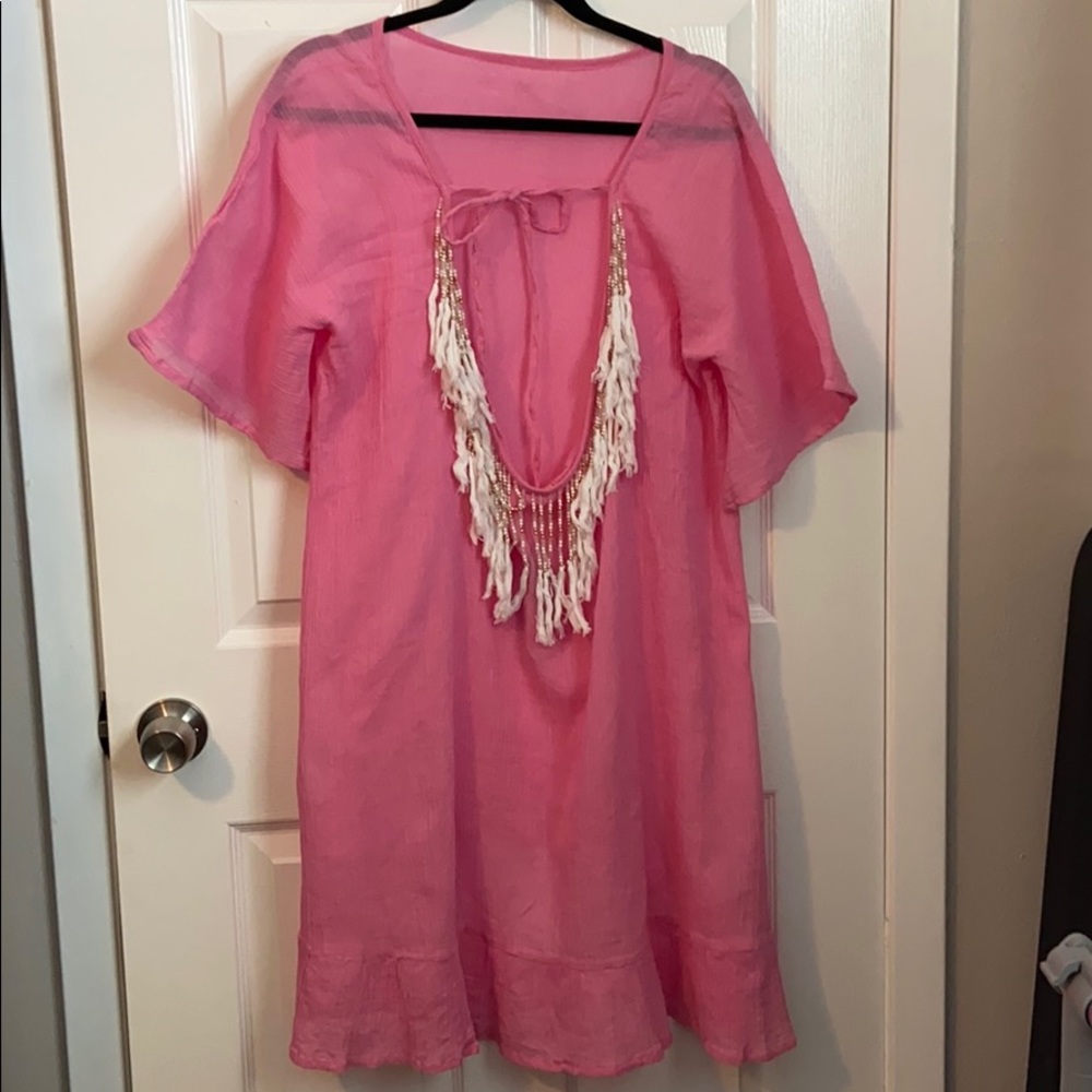 Gianni Bini Tassel U-back Coverup